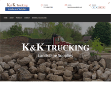 Tablet Screenshot of kandktrucking.net